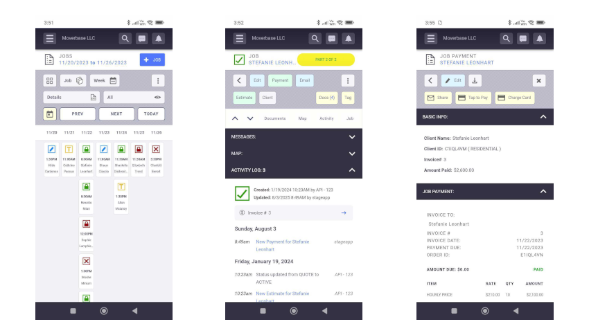 Moverbase Mobile App Android